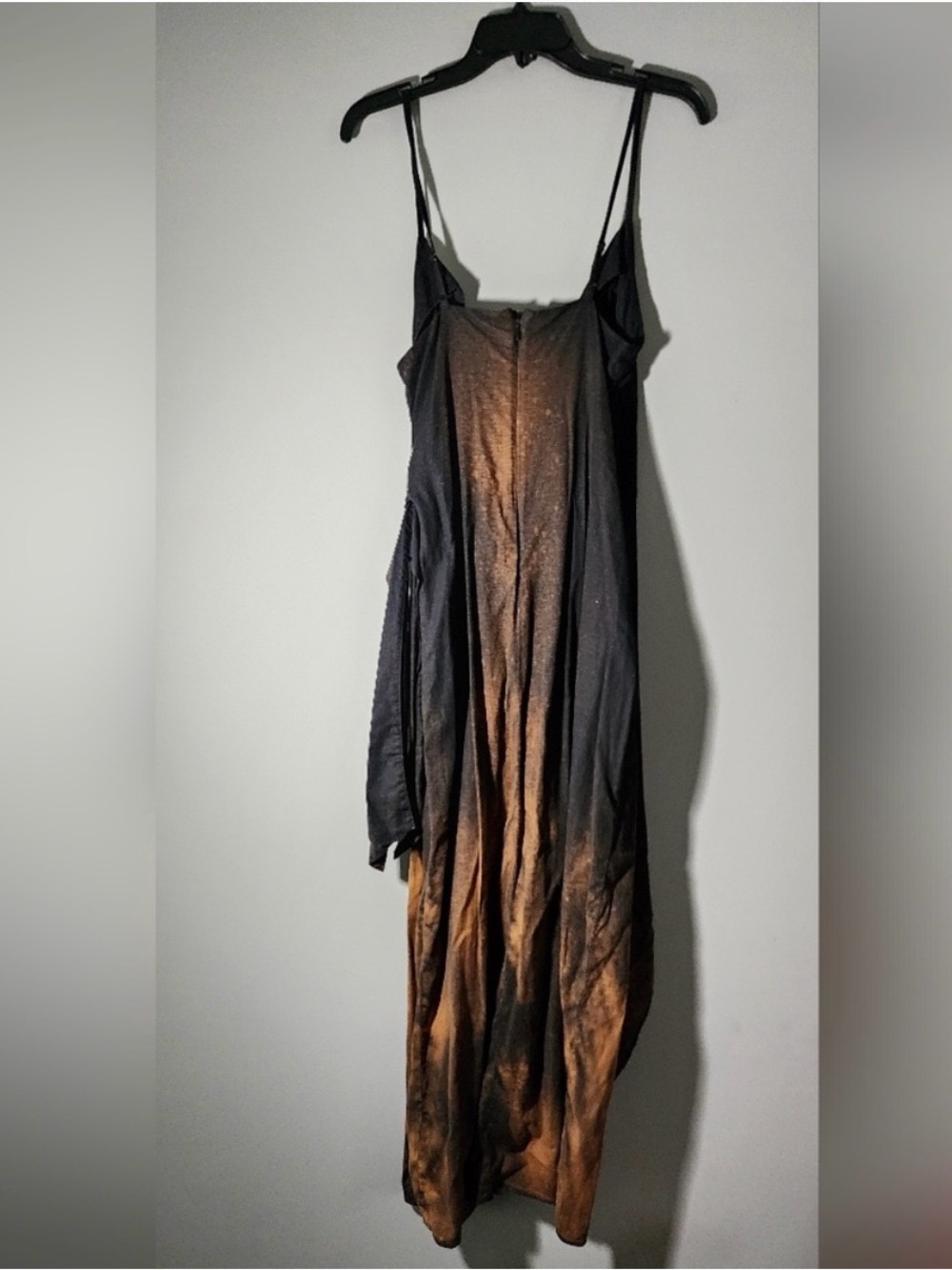 Zara Black and Brown Ombre Midi Slip Dress